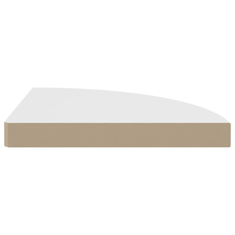 Hoekschap zwevend 35x35x3,8 cm MDF wit