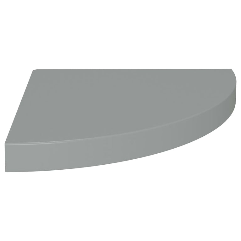 Hoekschap zwevend 35x35x3,8 cm MDF grijs MeubelReus