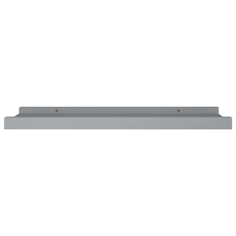 Fotoplanken 2 st 40x9x3 cm MDF grijs