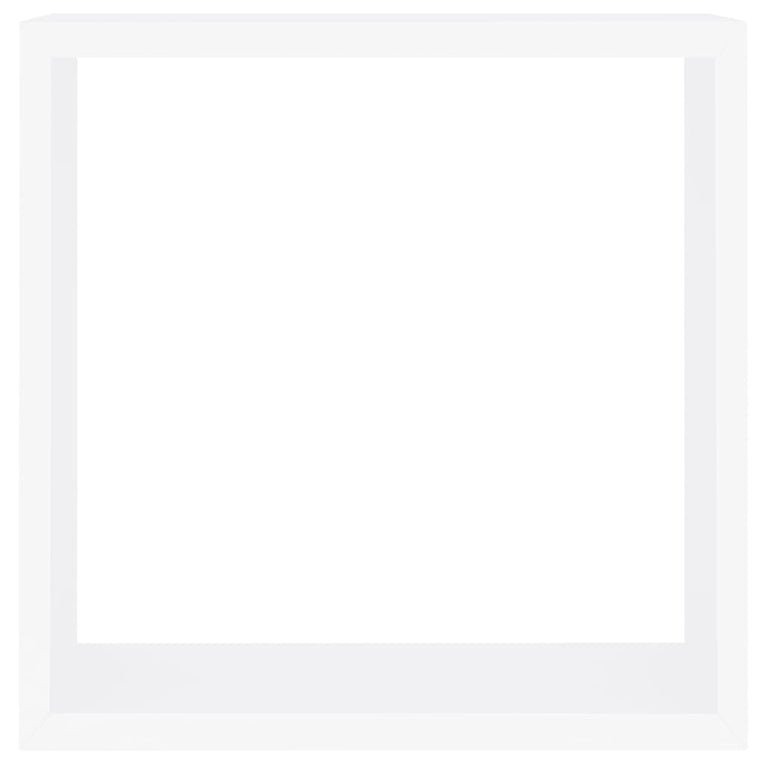 Wandschappen kubus 3 st MDF wit