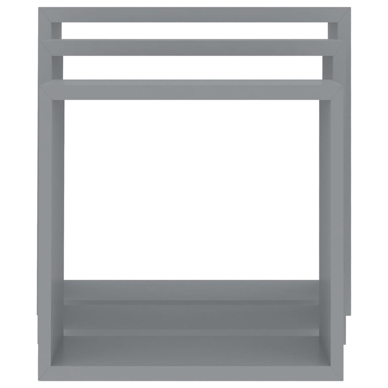 Wandschappen kubus 3 st MDF grijs MeubelReus
