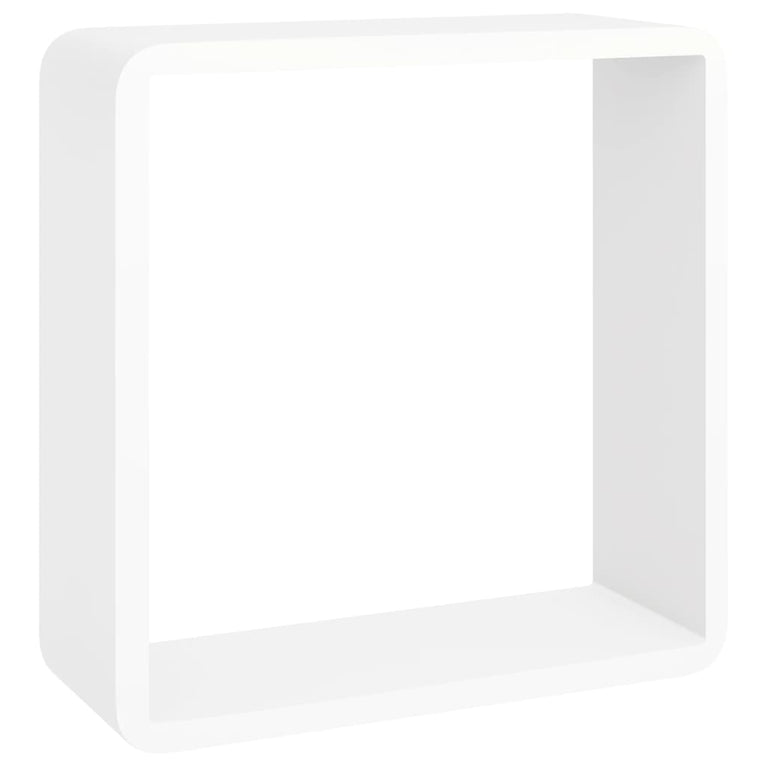 Wandschappen kubus 3 st MDF wit MeubelReus