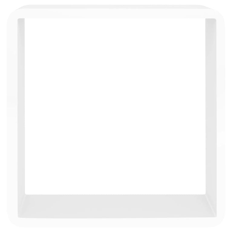 Wandschappen kubus 3 st MDF wit MeubelReus