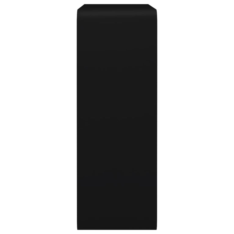 Wandschappen kubus 3 st MDF zwart