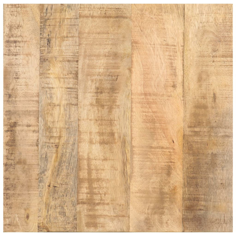 Bijzettafel op wieltjes 40x40x42 cm ruw mangohout MeubelReus