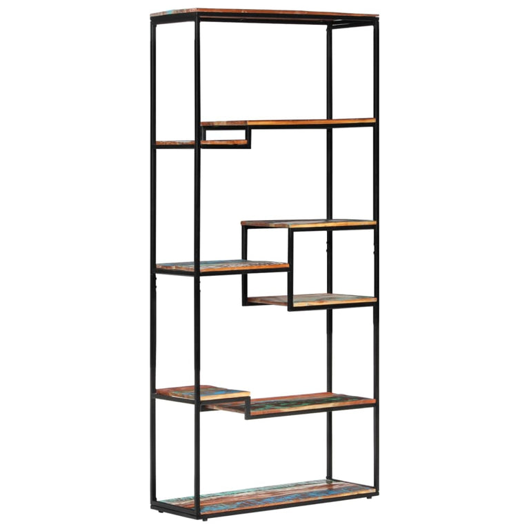 Boekenkast 80x30x180 cm massief gerecycled hout MeubelReus