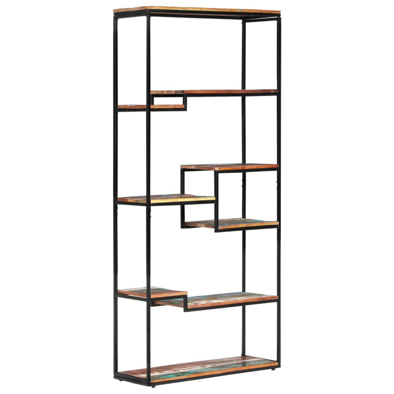 Boekenkast 80x30x180 cm massief gerecycled hout MeubelReus