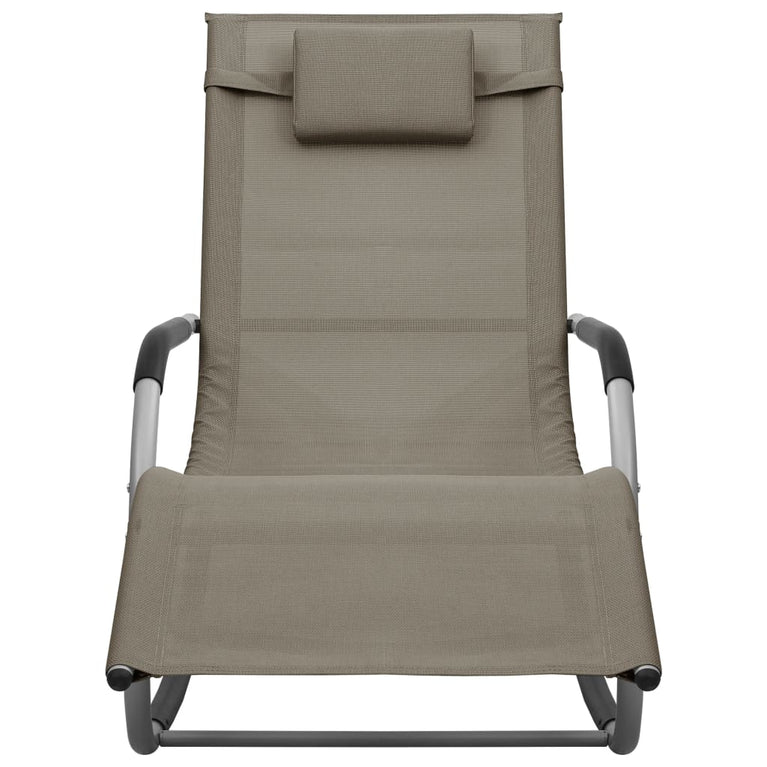 Ligbed textileen taupe en grijs MeubelReus