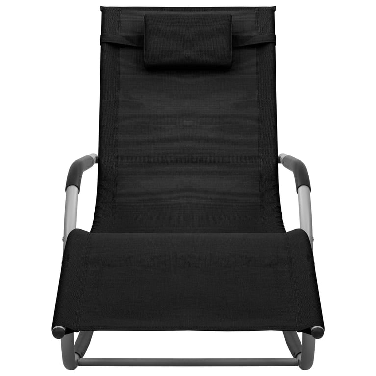 Ligbedden 2 st textileen zwart en grijs MeubelReus