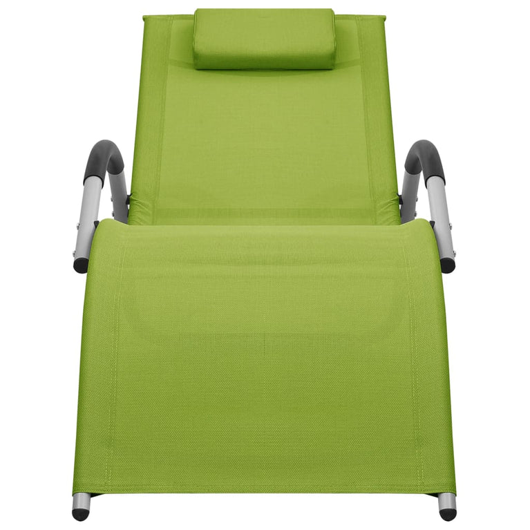 Ligbed textileen groen en grijs MeubelReus
