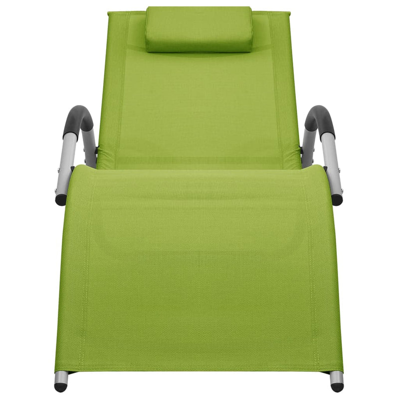 Ligbed textileen groen en grijs MeubelReus