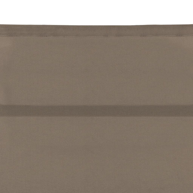 Ligbed textileen en aluminium taupe MeubelReus