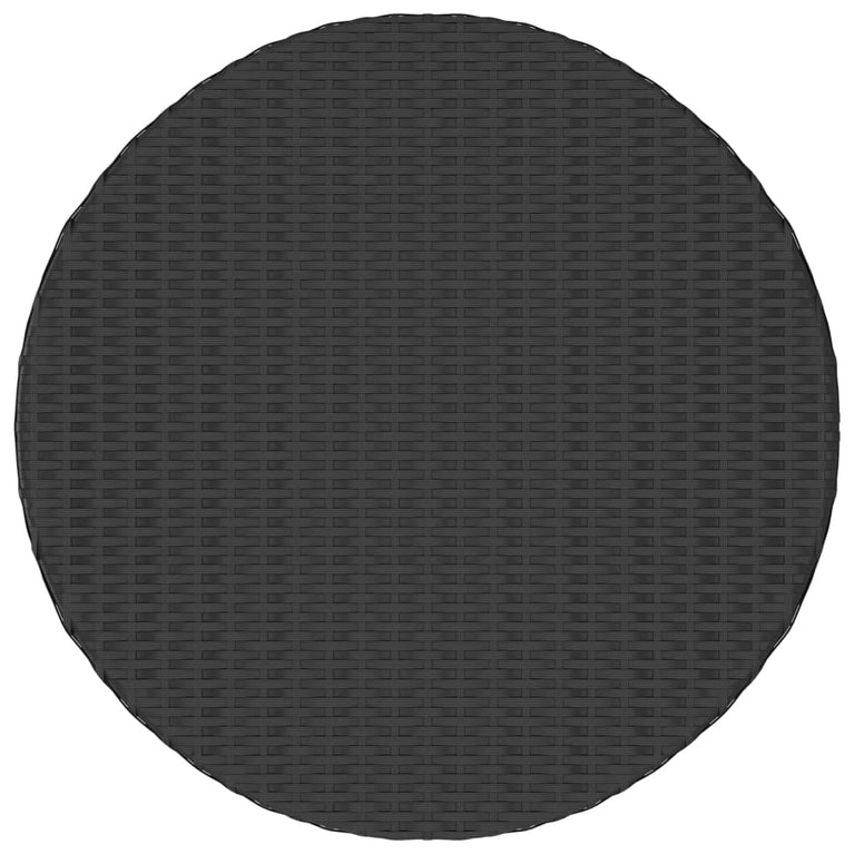 Salontafel 68x68x30 cm poly rattan zwart MeubelReus