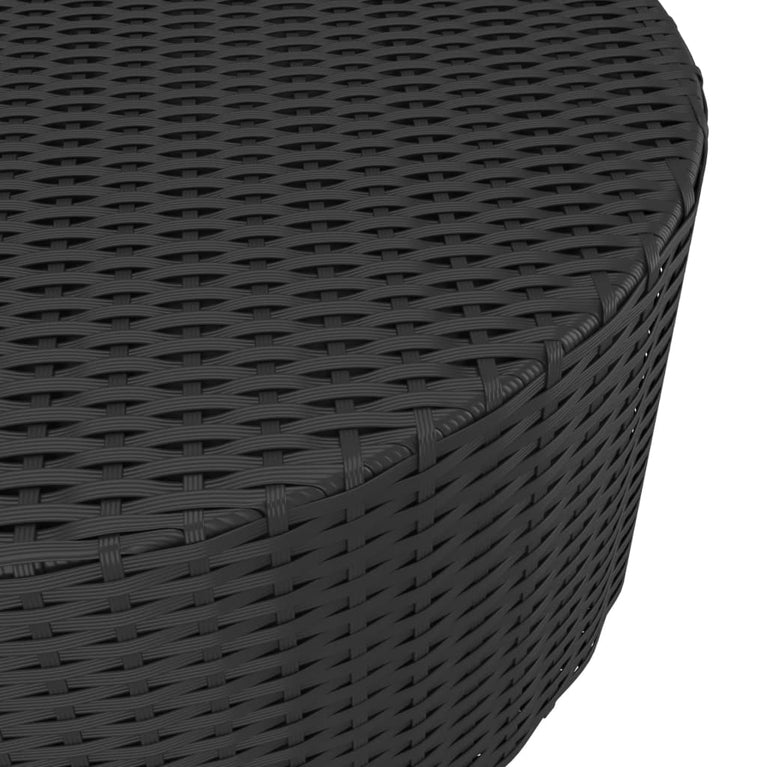 Salontafel 68x68x30 cm poly rattan zwart MeubelReus