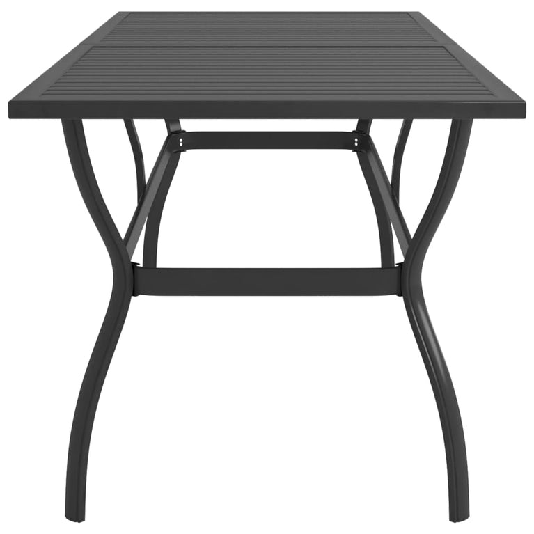 Tuintafel 190x80x72 cm staal antraciet MeubelReus