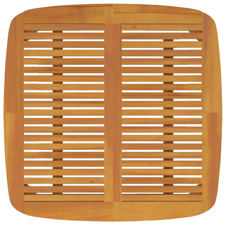 Tuintafel 110x110x75 cm massief acaciahout MeubelReus