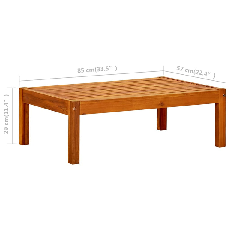 Tuintafel 85x57x29 cm massief acaciahout MeubelReus