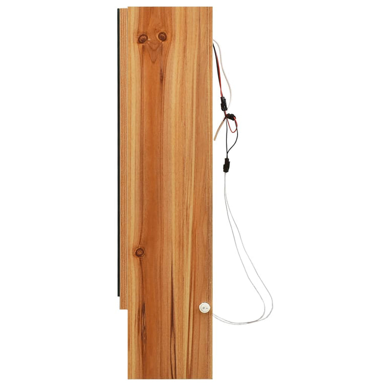 Badkamerspiegelkast LED 80x15x60 cm MDF eikenkleurig MeubelReus