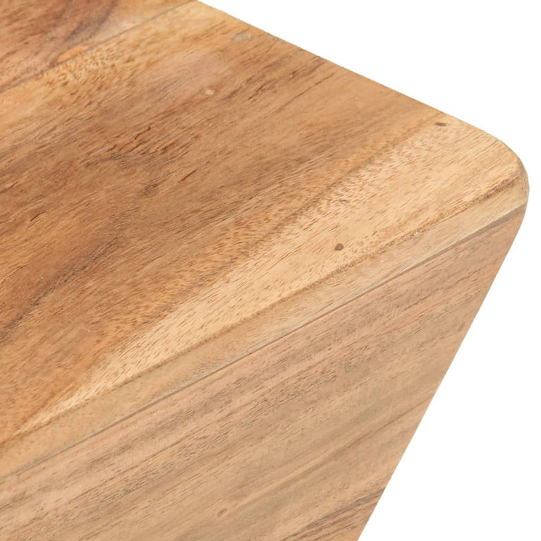 Salontafel V-vormig 66x66x30 cm massief acaciahout MeubelReus