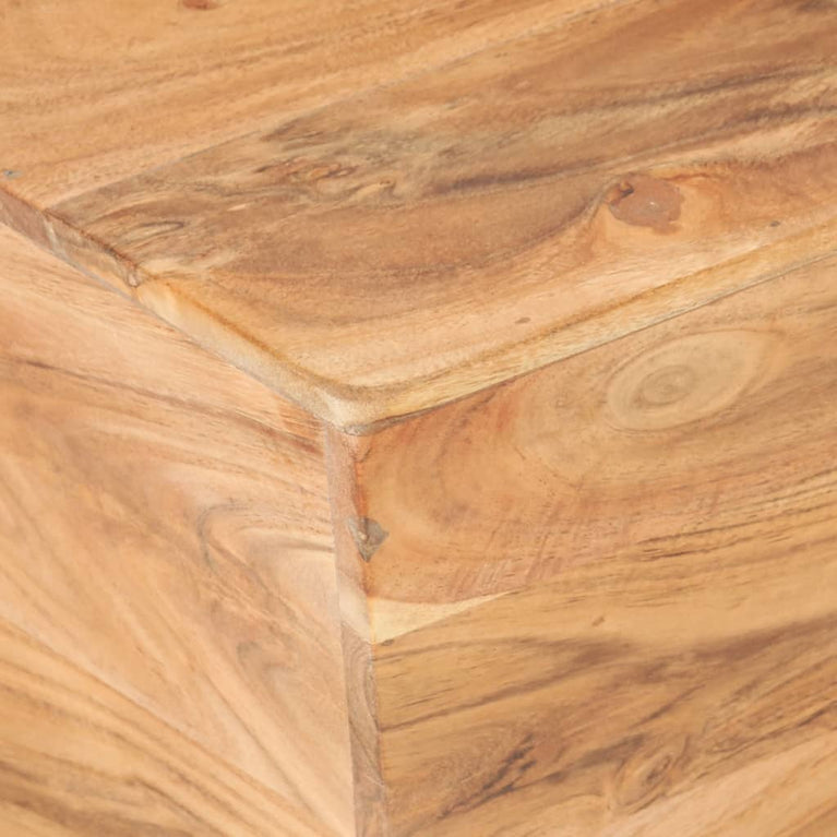 Salontafel V-vormig 66x66x30 cm massief acaciahout MeubelReus