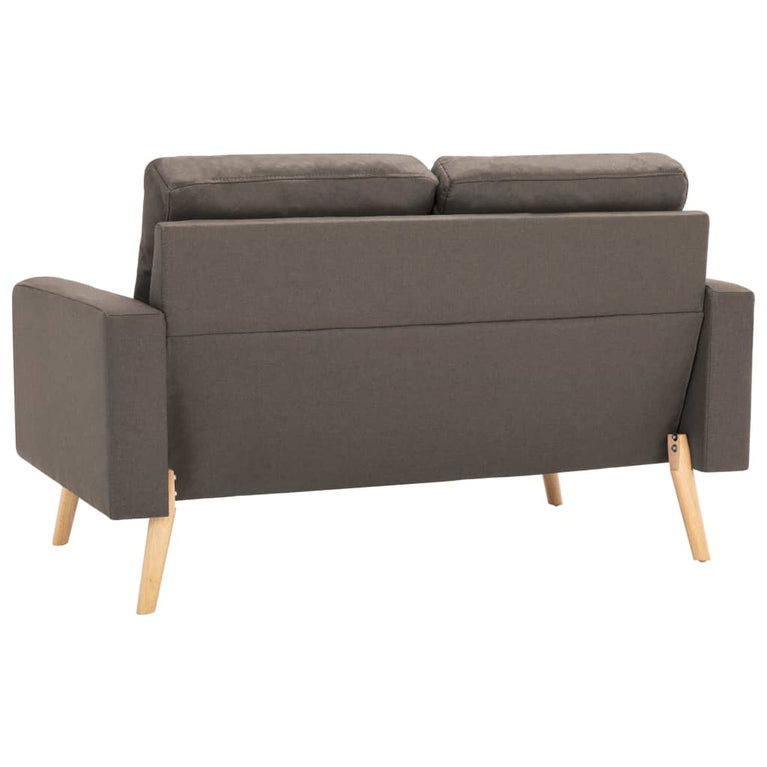 2-delig Bankstel stof taupe