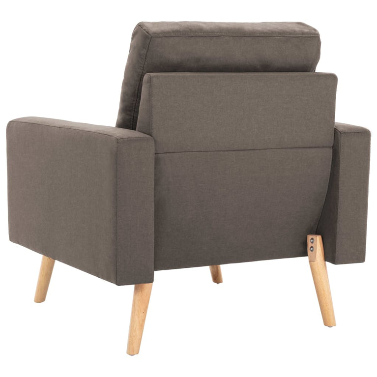 2-delig Bankstel stof taupe