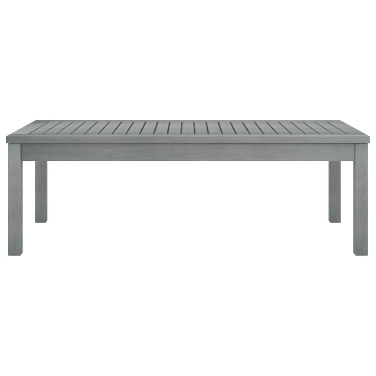 Salontafel 100x50x33 cm massief acaciahout grijs MeubelReus