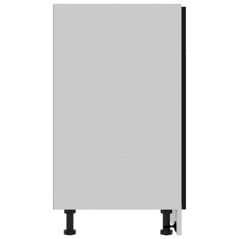 Onderkast met lade 80x46x81,5 cm spaanplaat zwart MeubelReus