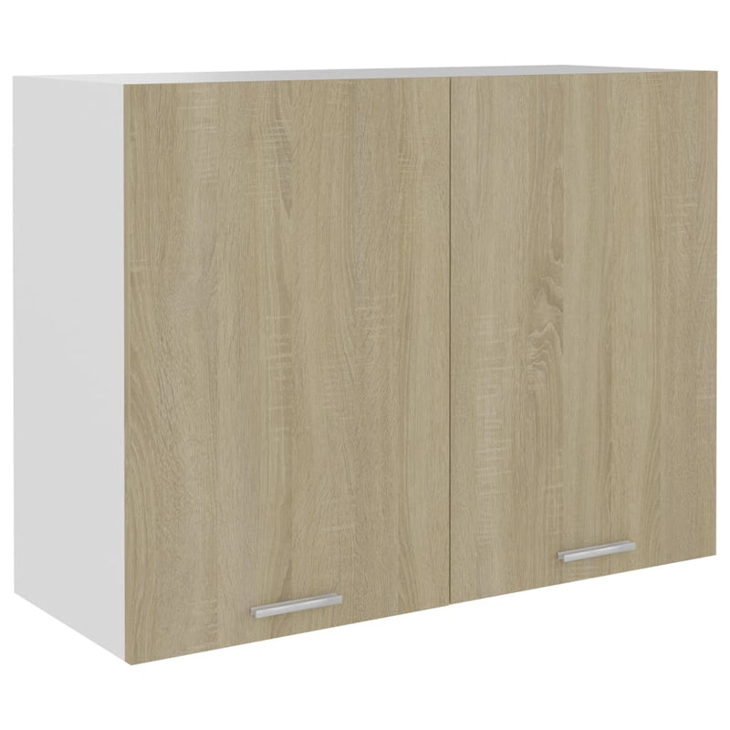 Hangkast 80x31x60 cm bewerkt hout sonoma eikenkleurig MeubelReus