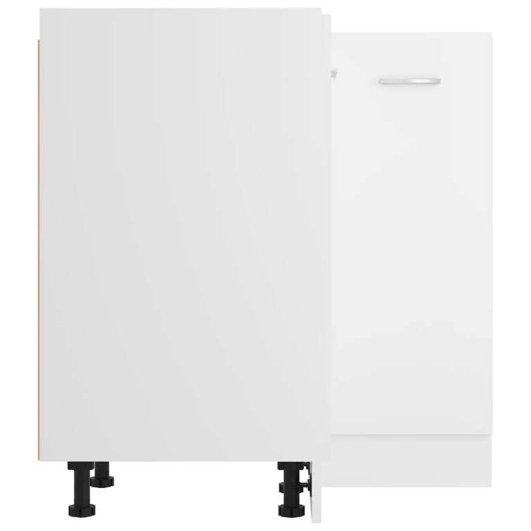 Hoekonderkast 75,5x75,5x80,5 cm bewerkt hout wit MeubelReus