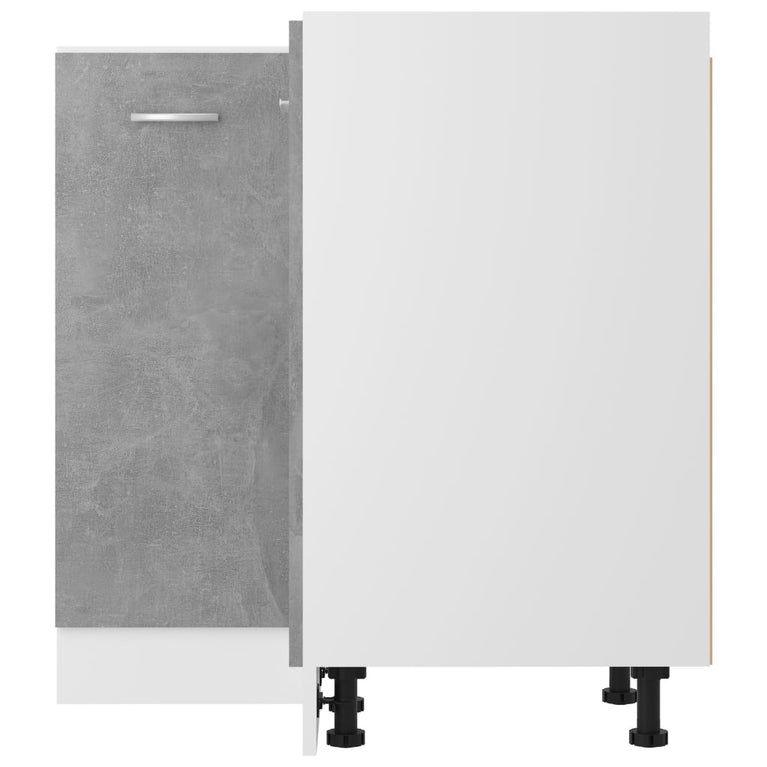 Hoekonderkast 75,5x75,5x80,5 cm spaanplaat betongrijs MeubelReus