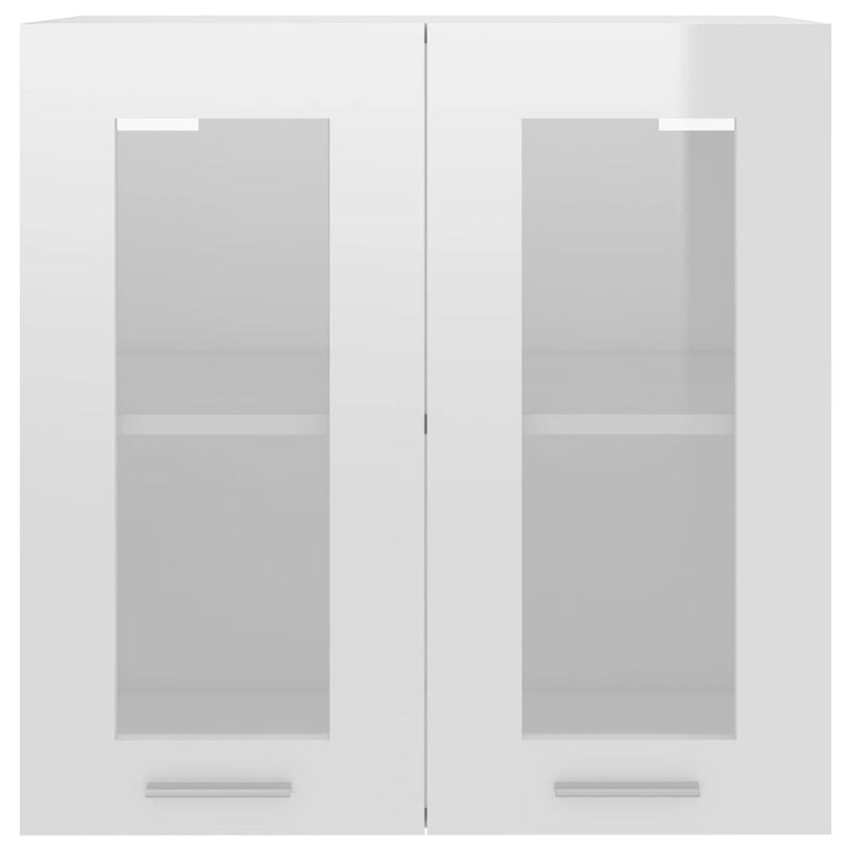 Hangkast 60x31x60 cm spaanplaat hoogglans wit MeubelReus