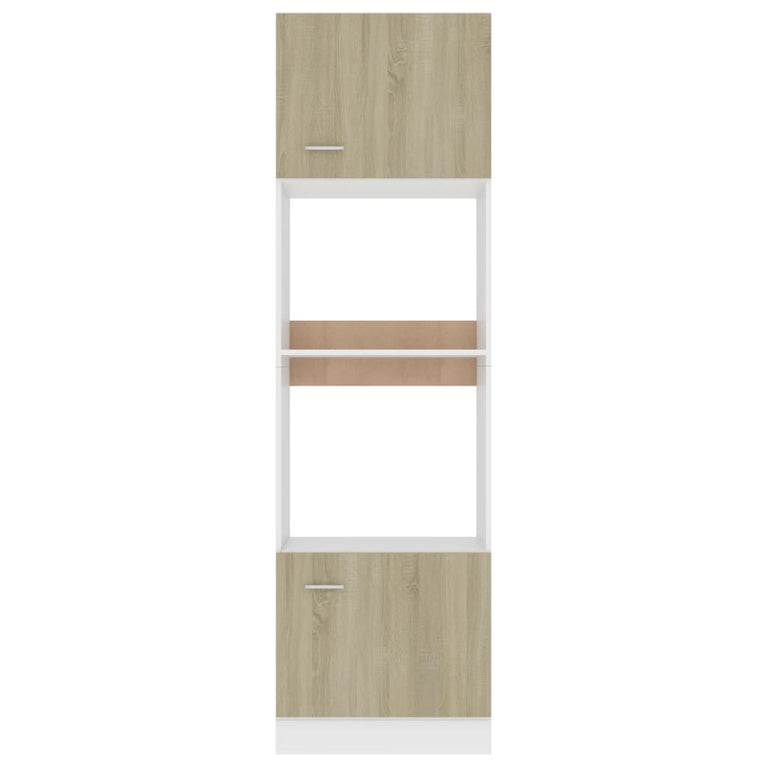 Magnetronkast 60x57x207 cm spaanplaat sonoma eikenkleurig