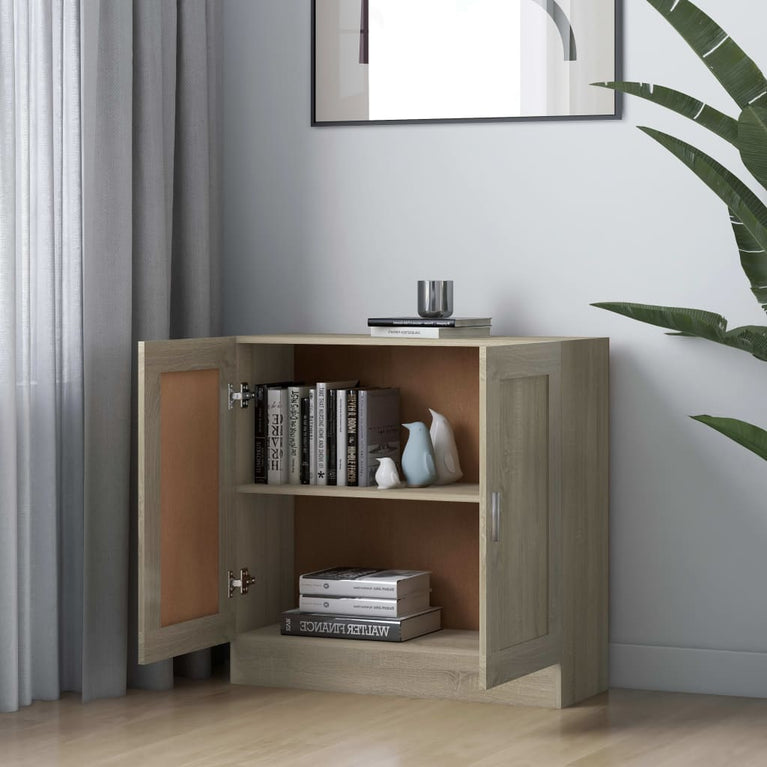 Boekenkast 82,5x30,5x80 cm spaanplaat sonoma eikenkleurig MeubelReus