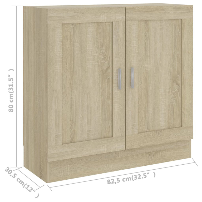 Boekenkast 82,5x30,5x80 cm spaanplaat sonoma eikenkleurig MeubelReus