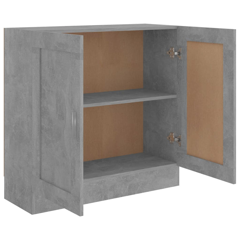Boekenkast 82,5x30,5x80 cm spaanplaat betongrijs MeubelReus