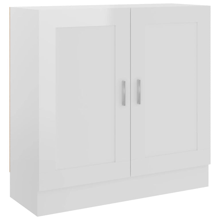 Boekenkast 82,5x30,5x80 cm spaanplaat hoogglans wit MeubelReus