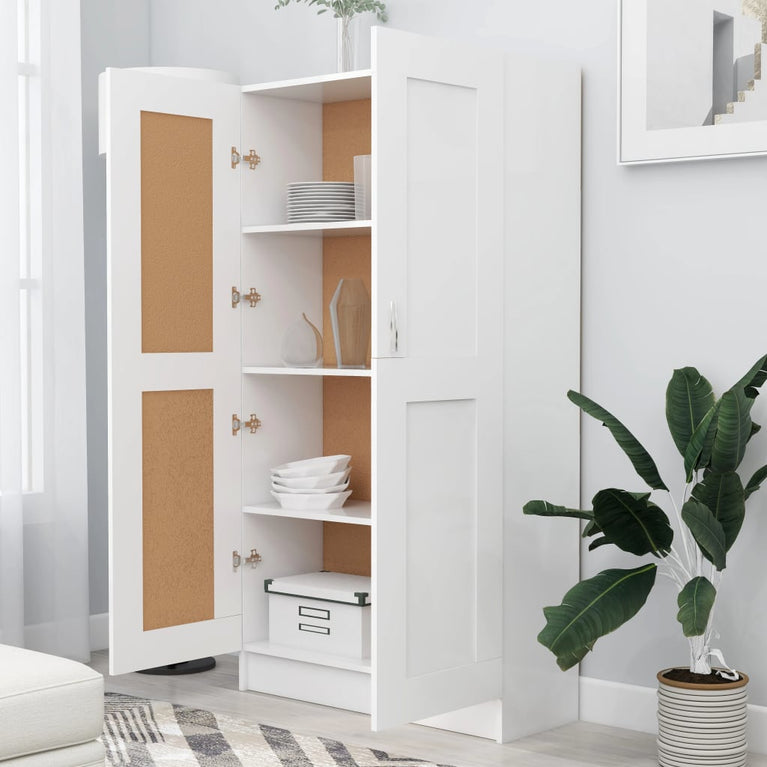 Boekenkast 82,5x30,5x150 cm spaanplaat wit MeubelReus
