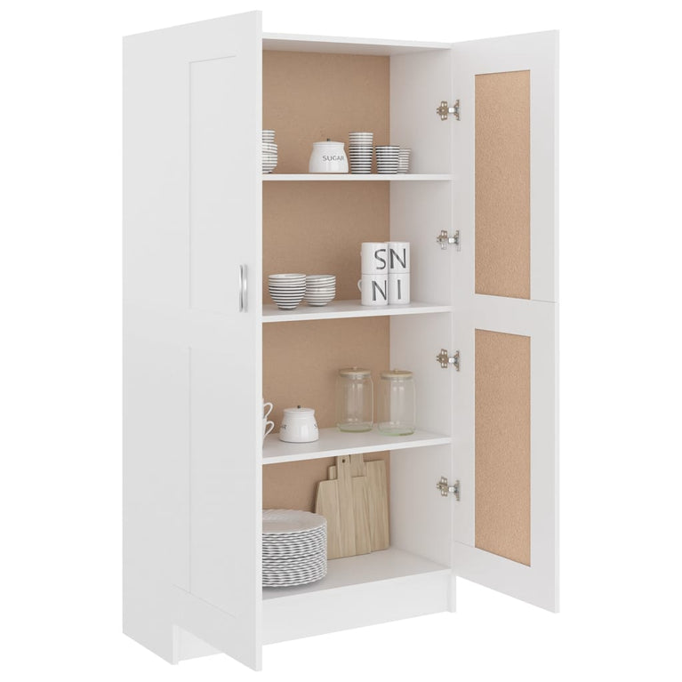 Boekenkast 82,5x30,5x150 cm spaanplaat wit MeubelReus
