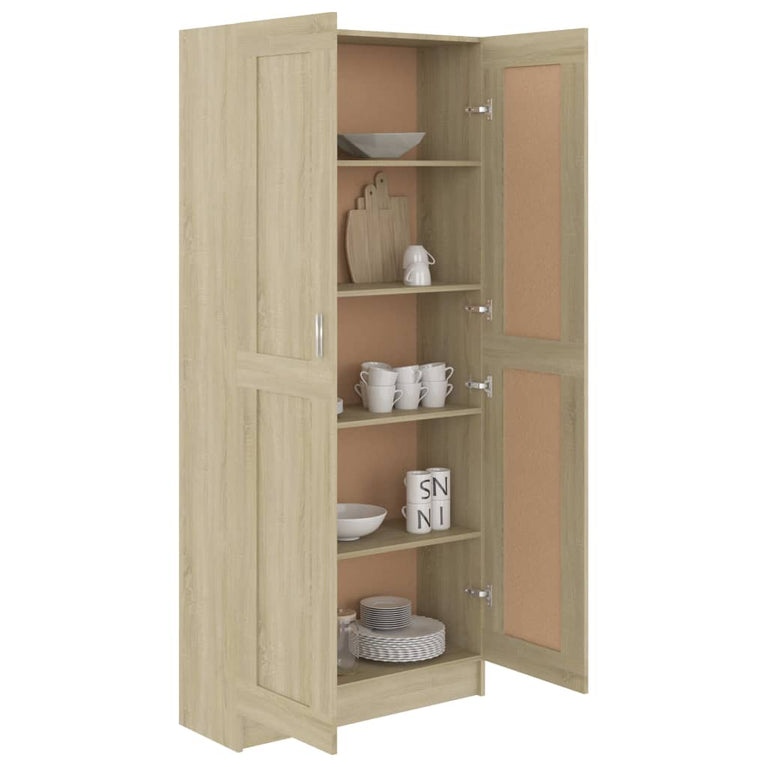 Boekenkast 82,5x30,5x185,5 cm spaanplaat sonoma eikenkleur MeubelReus