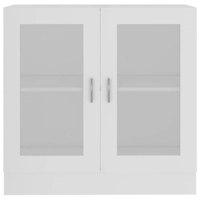 Vitrinekast 82,5x30,5x80 cm bewerkt hout wit MeubelReus