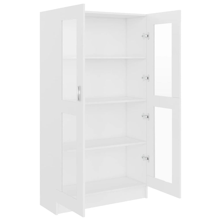 Vitrinekast 82,5x30,5x150 cm spaanplaat wit MeubelReus