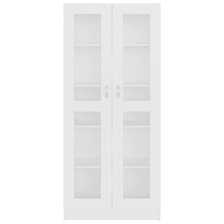 Vitrinekast 82,5x30,5x185,5 cm spaanplaat wit MeubelReus