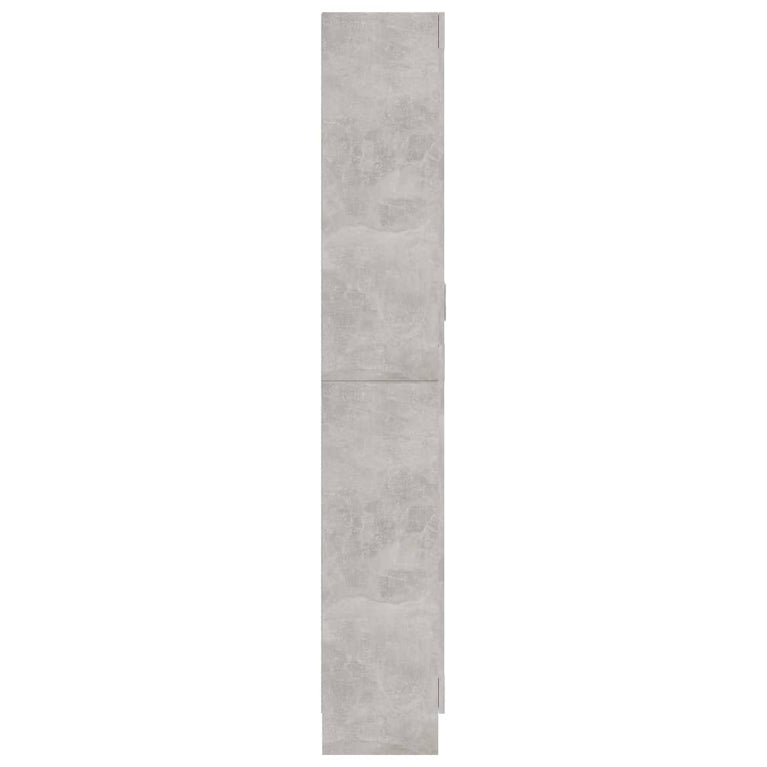 Vitrinekast 82,5x30,5x185,5 cm spaanplaat betongrijs MeubelReus