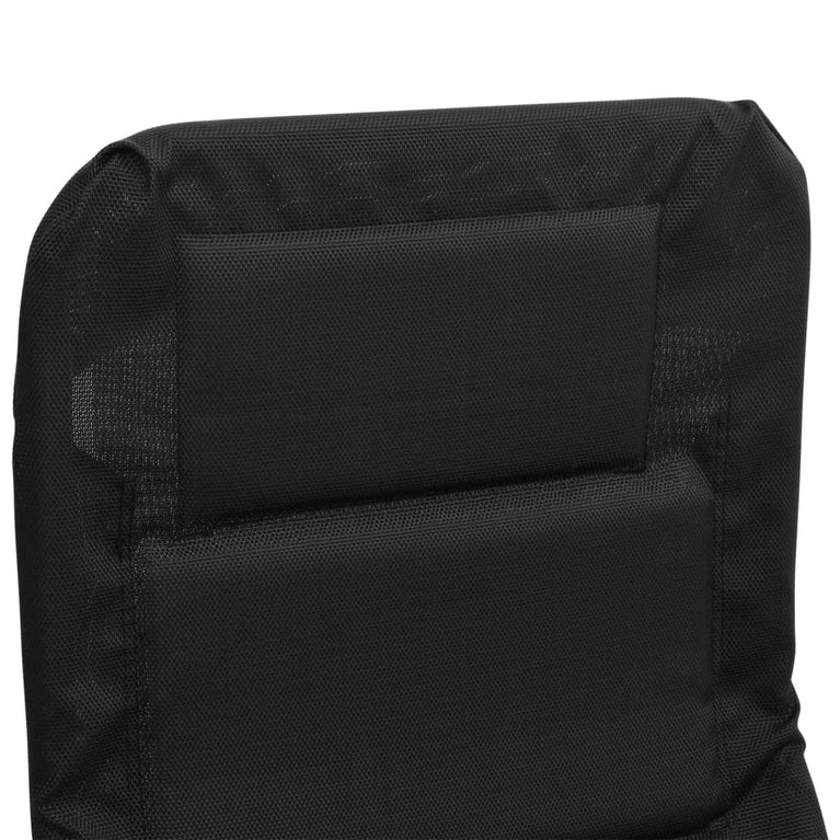 Ligbedden 2 st inklapbaar textileen en gepoedercoat staal zwart MeubelReus