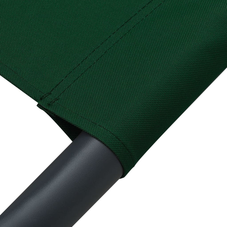 Loungebed met luifel en kussen groen MeubelReus