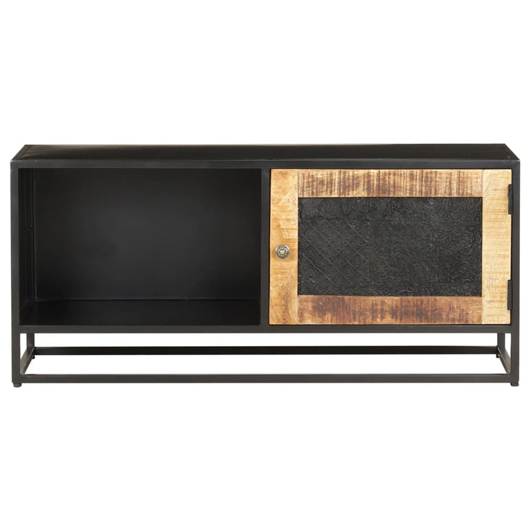 Tv-meubel 90x30x40 cm ruw mangohout MeubelReus