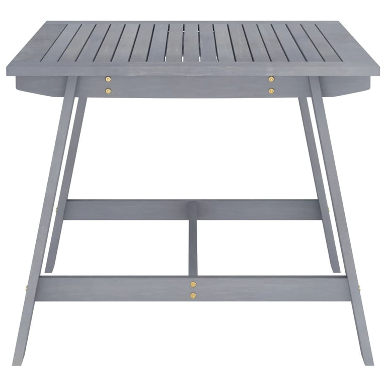 Tuintafel 88x88x74 cm massief acaciahout grijs MeubelReus