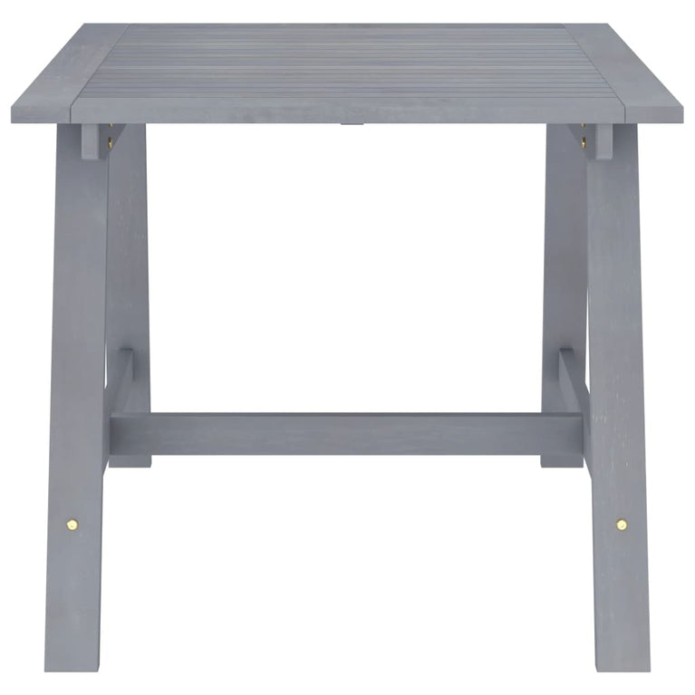 Tuintafel 88x88x74 cm massief acaciahout grijs MeubelReus