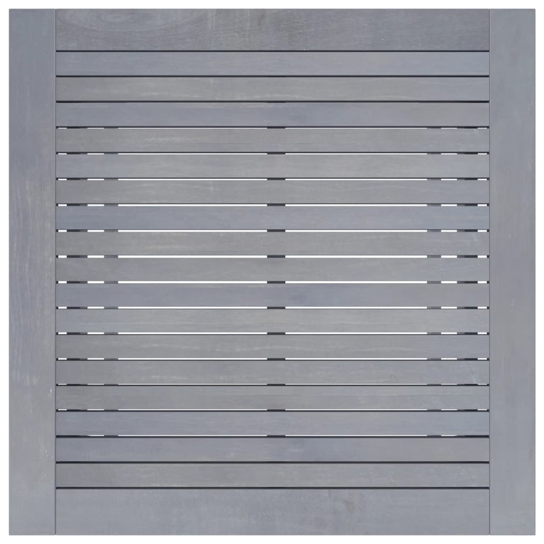 Tuintafel 88x88x74 cm massief acaciahout grijs MeubelReus